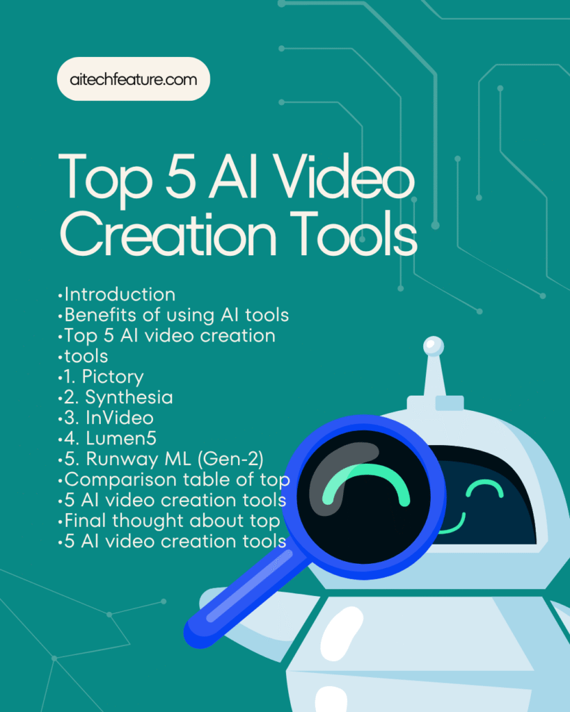top 5 ai video creation tools